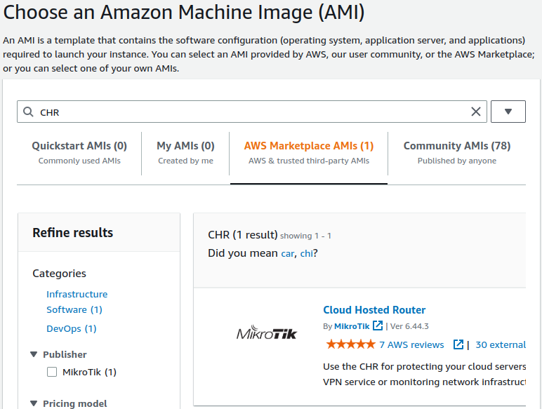 Creating Virtual Static IP with Mikrotik, CHR and AWS