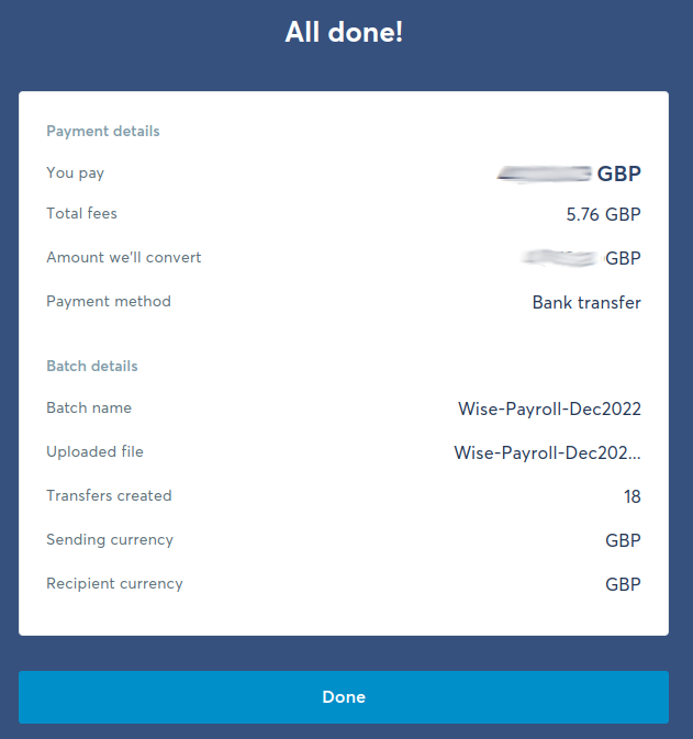 Automating Payroll payments with Wise and Starling